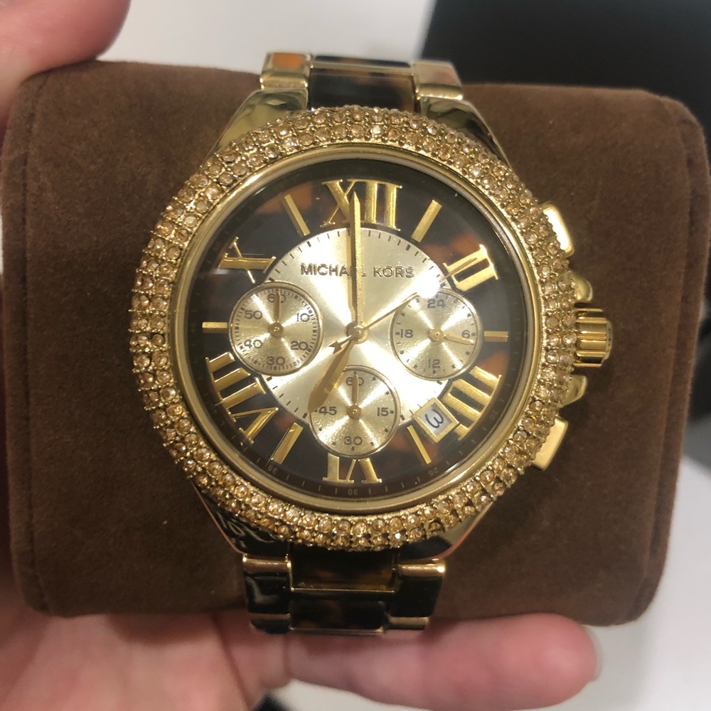 Michael Kors Camille Two-tone Tortoise Watch